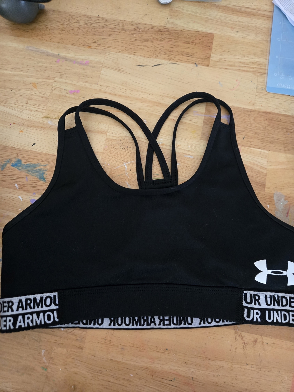 Under Armour Black Strappy Sports Bra
